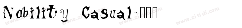 Nobility Casual字体转换